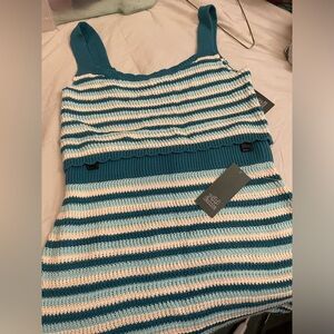NWT Wild Fable striped skirt and crop top set.
